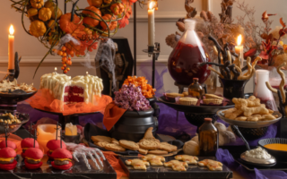 Buffet para festa de halloween