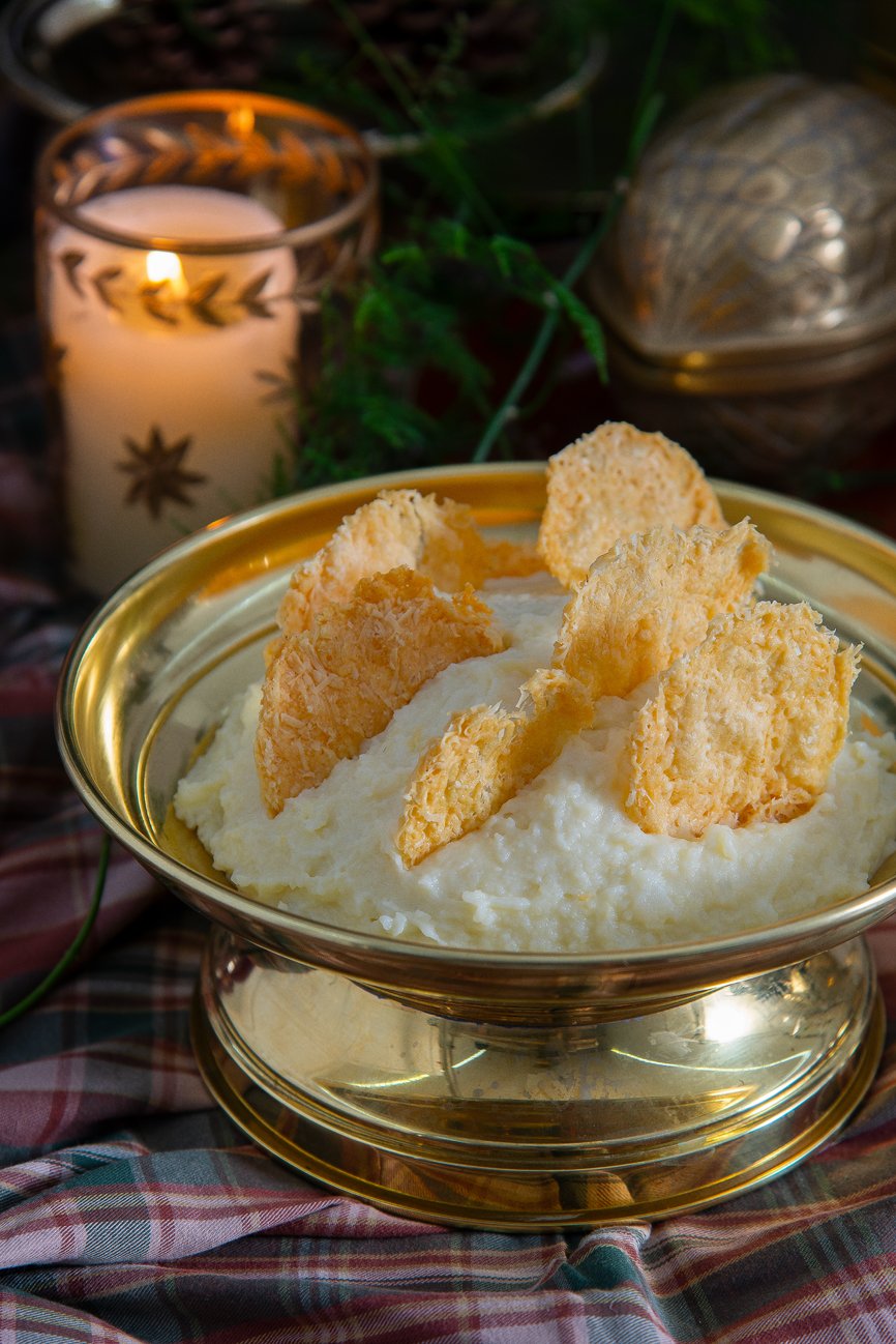 Aligot de batata ao perfume de trufa