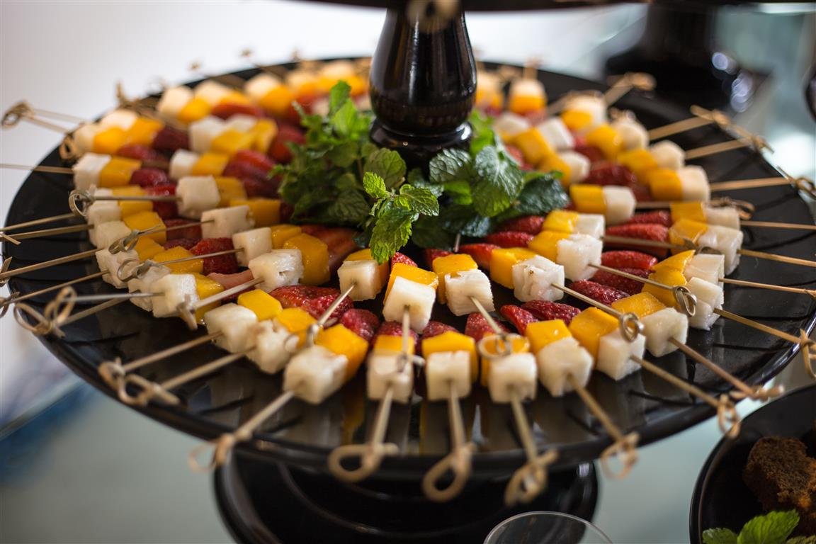 Espeto de fruta da estação