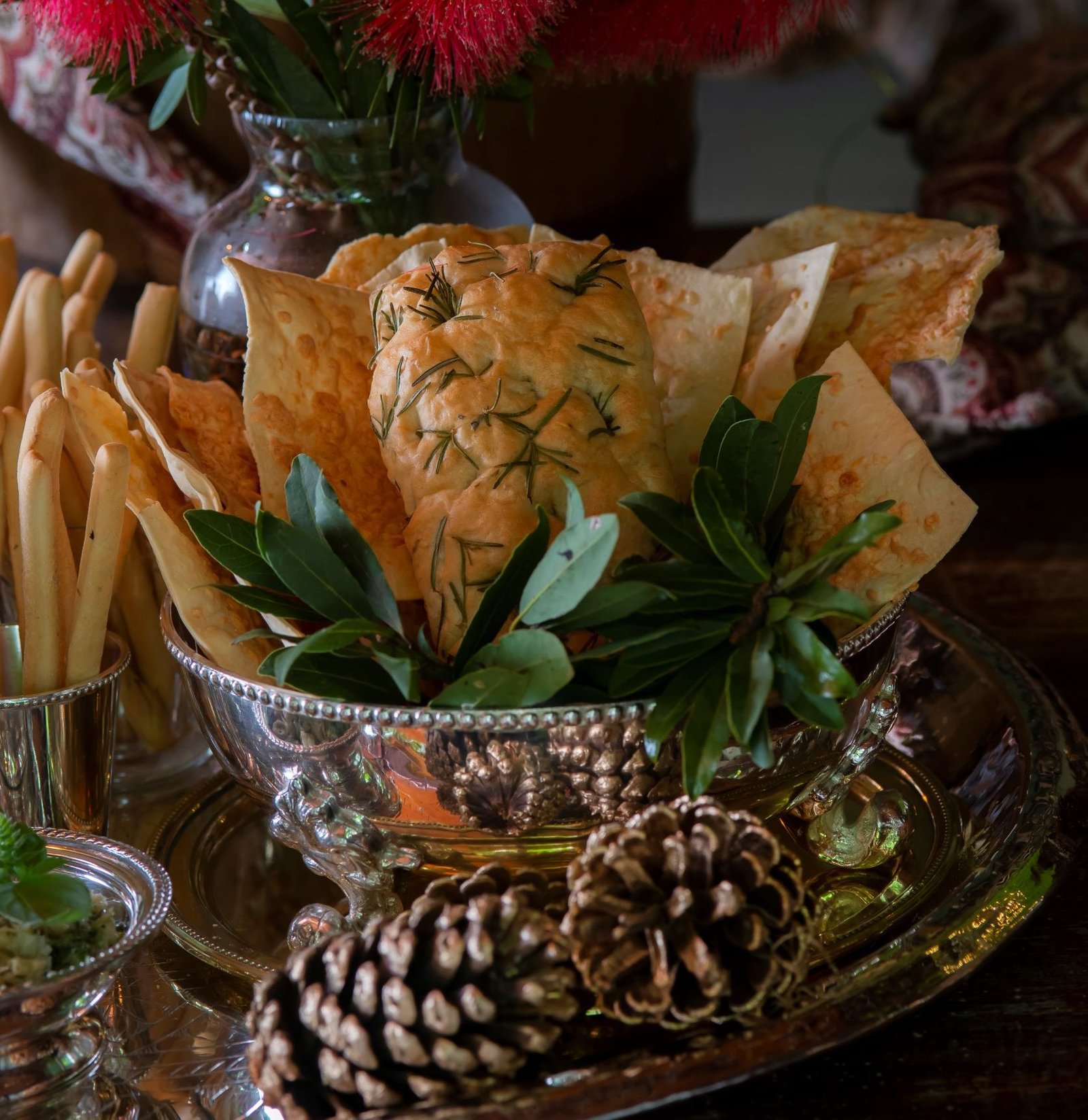 Seleção de pães de fermentação natural