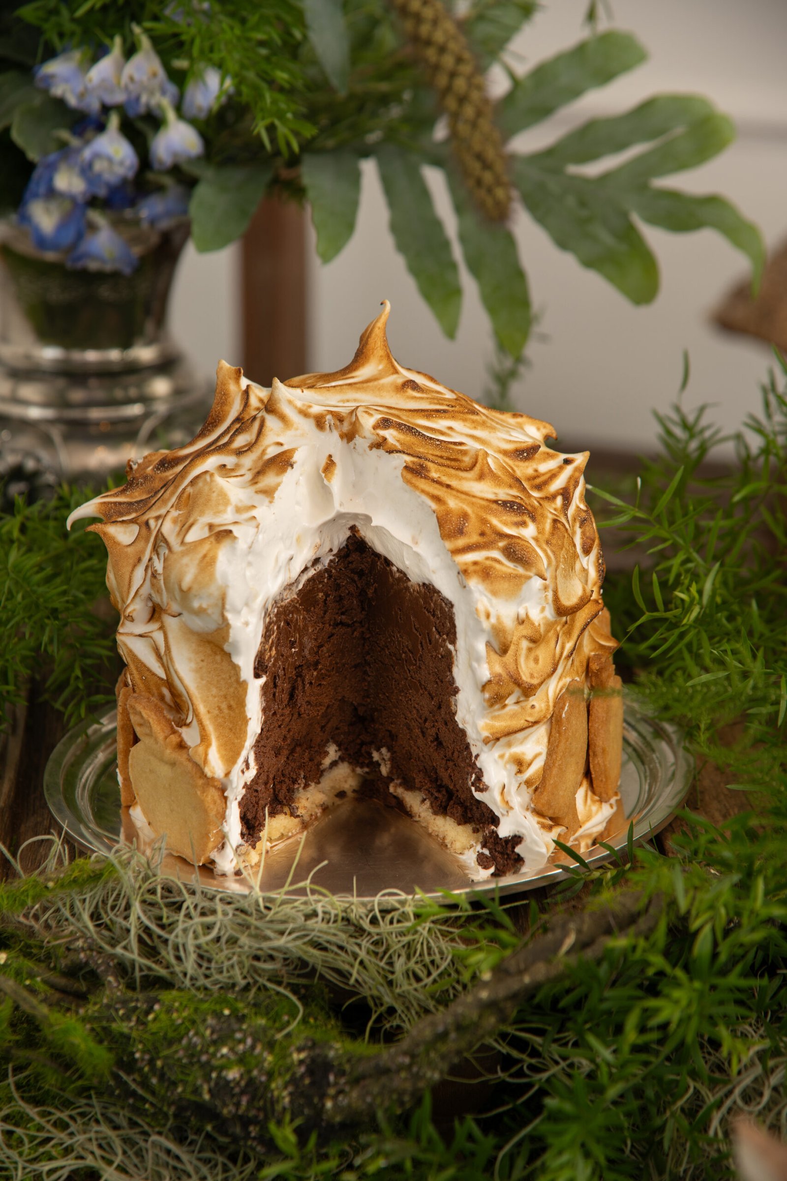 Grand mousse alaska de chocolate 70%